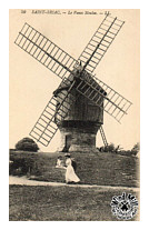 Carte postale moulin de Saint Briac - France