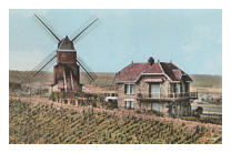 Carte postale moulin de Verzenay maison Mumm