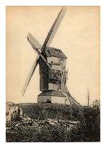 Carte postale moulin  vent de Bailleul - Nord - France