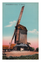 Carte postale moulin  vent - Bissezeele - Nord - France