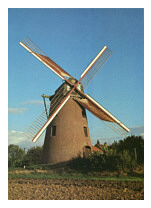 Carte postale moulin de Leers - Flandres