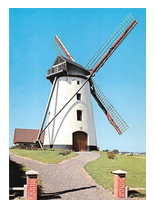 carte postale moulin de Leers - Flandres - Nord - France