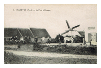 Carte postale moulin  vent de Mardyck - Nord - France