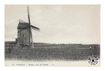 Carte postale du moulin  vent de Wimille Pas de Calais