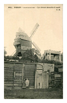 Le moulin Blute fin sur la bute montmartre à Paris
