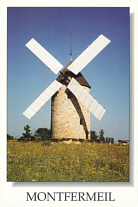 Carte postale moulin a vent de Montfermeil