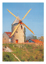 Carte postale moulin a vent de Montfermeil