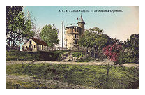 Carte postale ancienne moulin orgemont  Argenteuil